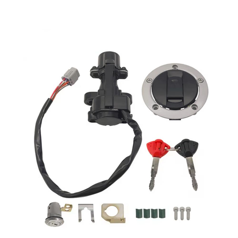 Fuel Gas Cap Seat Lock Keys Ignition Switch Kit For Suzuki GSXR 1000 600 750