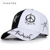 And White Color Matching Pentagram Graffiti Baseball Cap Student Young Men and Women The Spring Summer Sun Hats Personality Hip Hop Caps Golf Hat