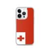 Coque iPhone - Drapeau Tonga - iPhone 14 Pro - Souple - Protection Complète - Multicolore