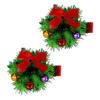 2/6Pcs/Set Hair Clips Christmas Theme Xmas Tree Snowflake Deer Decor Hairpins Festive Atmosphere Hair Pins