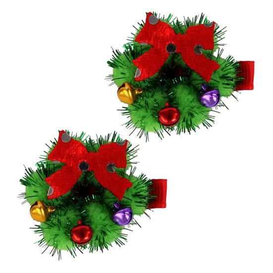 2/6Pcs/Set Hair Clips Christmas Theme Xmas Tree Snowflake Deer Decor Hairpins Festive Atmosphere Hair Pins
