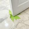 Green Maple Leaf Door Stopper Wedge 3D Printed Simulation Leaf Model Windproof Anti-collision Carpet Tile Concrete Wooden Floor Decorative Doorstop