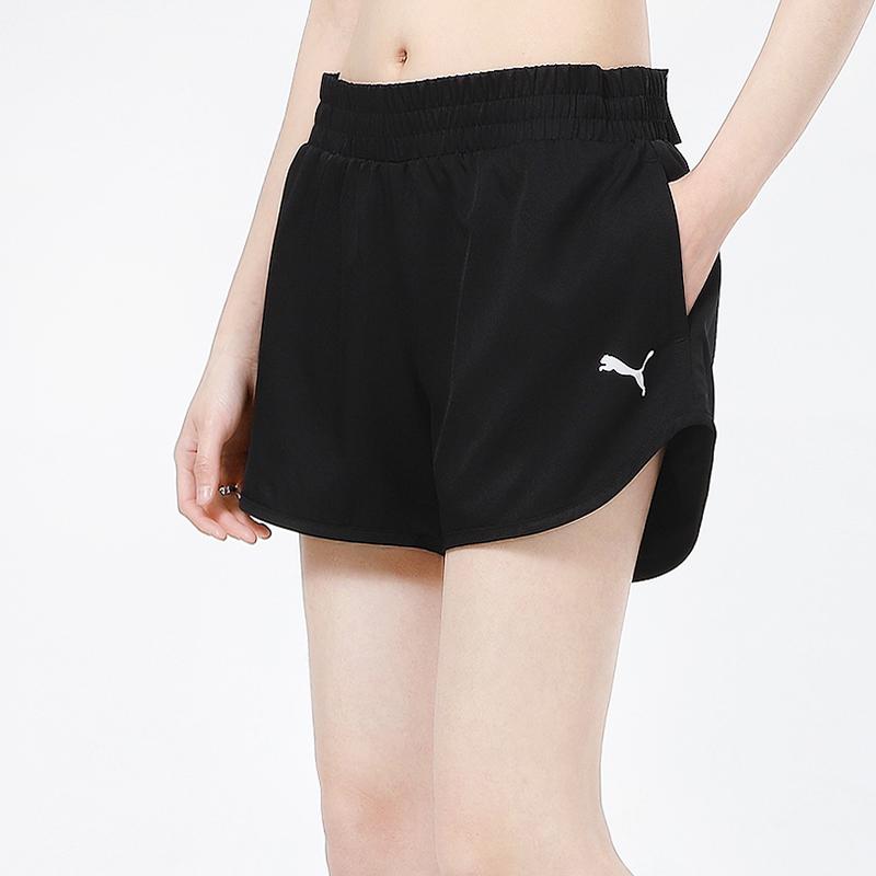 Puma Training Fitness Quick Dry Breathable Casual Sports Woven Shorts Women Bottoms Black 586862-01