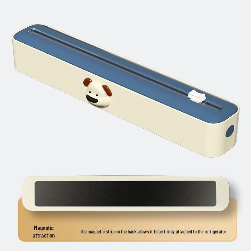 Magnetic Adjustable Kitchen Film & Foil Cutter with Storage Box