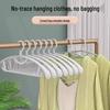 Seamless Non-Slip Wide Hanger for Clothes & Pants - Anti-Shoulder, Anti-Bulge, Multifunctional Drying & Collection Solution