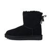 Mini Continuity Bow Fleece Lined Snow Boots Women Boots Black 1110705-BLK