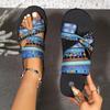 New Women's Casual Stylish Large Size Flat Sandals, New Women's Fashionable Casual Flat Slippers