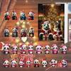 Panda Christmas 24pcs Blind Box Advent Calendar Acrylic Pendant Keychain Gift