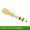 3.5 To 6.5mm Gold Plated Connectors Jack Microphone Electric Piano Connector Home