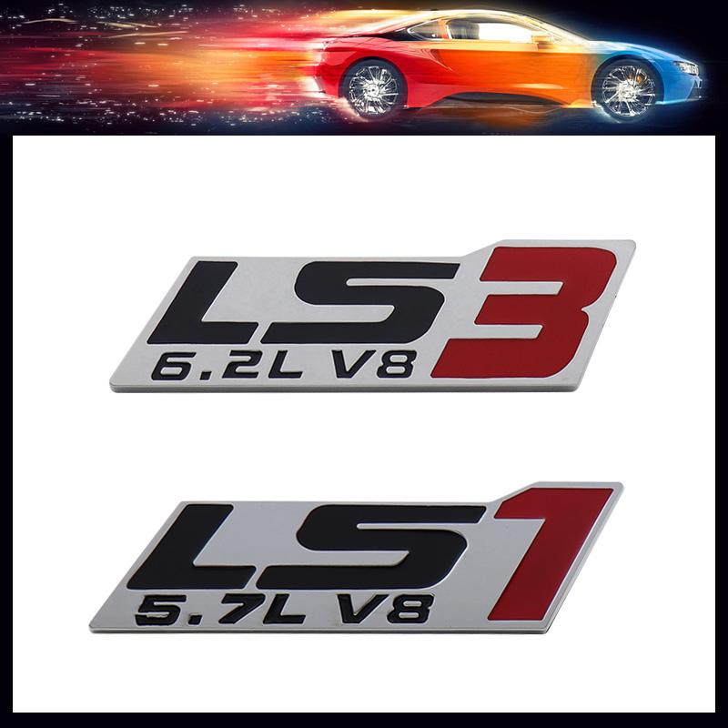 3D Premium LS3 6.2L LS1 5.7L V8 for Car Hood Fender Trunk Rear Bonnet Nameplate Decal Emblem Badge Sticker