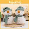 Stuffed Toy Plush Christmas Snowman Wearing It With Hat And Scarf Child Gift