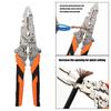 Durable Steel Wire Stripper And Crimping Tool With 14 Functions Wire Crimper For DIY Enthusiasts And Professionals
