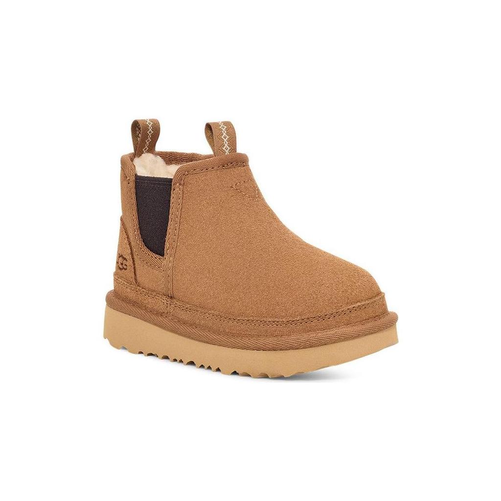 UGG Leather Casual Comfortable Low-Cut Kids Boots Kids Boots Chestnut 1143706T-CHE
