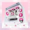 FX360 INF Pink Edition 360mm Liquid CPU Cooler with ARGB Infinity Mirror 3x120mm Daisy Chain Low Noise Operation Compatible with Intel AMD ID-COOLING
