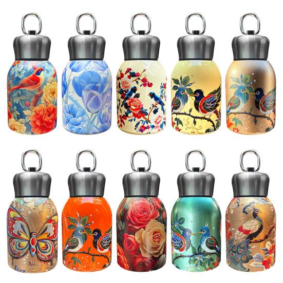 Portable Thermal Bottle Water Flask Mini Thermal Cup 300ml Insulated Tumbler for Hot Cold Drinks Leak-proof Travel Coffee Mug Gift