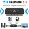 Bluetooth 5.3 Audio Transmitter Receiver Adapter RCA 3.5mm AUXJack Stereo Music Player USB Wireless Audio Dongle Converter For Car PC TV