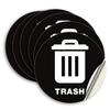 5-Inch Waterproof Recycling Bin Stickers: Ideal for Trash Cans & Automotive Decoration 50pcs