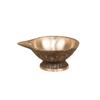 Brass Lamp Diya Handmade On a Stand, Handcrafted Antique Brass Diya with Base,