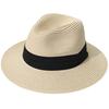 Ladies Hat Wide Brim Sun Protection Wide Applications Simple Pure Color Straw Hat for Beach