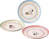 PEANUTS Snoopy Trio Plate Set Large Serving Pasta Diameter X 2cm Mino Yamaka Made In Recycled Tableware for SDG Initiatives (3 Plates, Plates, Plates,