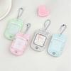 Acrylic Mobile Phone Shape 3 Inch 1 Inch Photo Card Holder Key Chain Idol Photocard Holder For Bag Pendant School Stationery