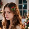 2/6Pcs/Set Hair Clips Christmas Theme Xmas Tree Snowflake Deer Decor Hairpins Festive Atmosphere Hair Pins