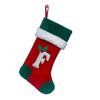18 Inches Monogram Christmas Stockings with Letters Embroidered Initials Xmas Hanging Stockings for Fireplace