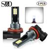 2pcs Super Bright H11 Led H7 H8 9005 9006 HB4 HB3 Car CSP LED Fog Lights Headlight Bulbs DC12-24V 6000K White Auto Fog Lamp DRL