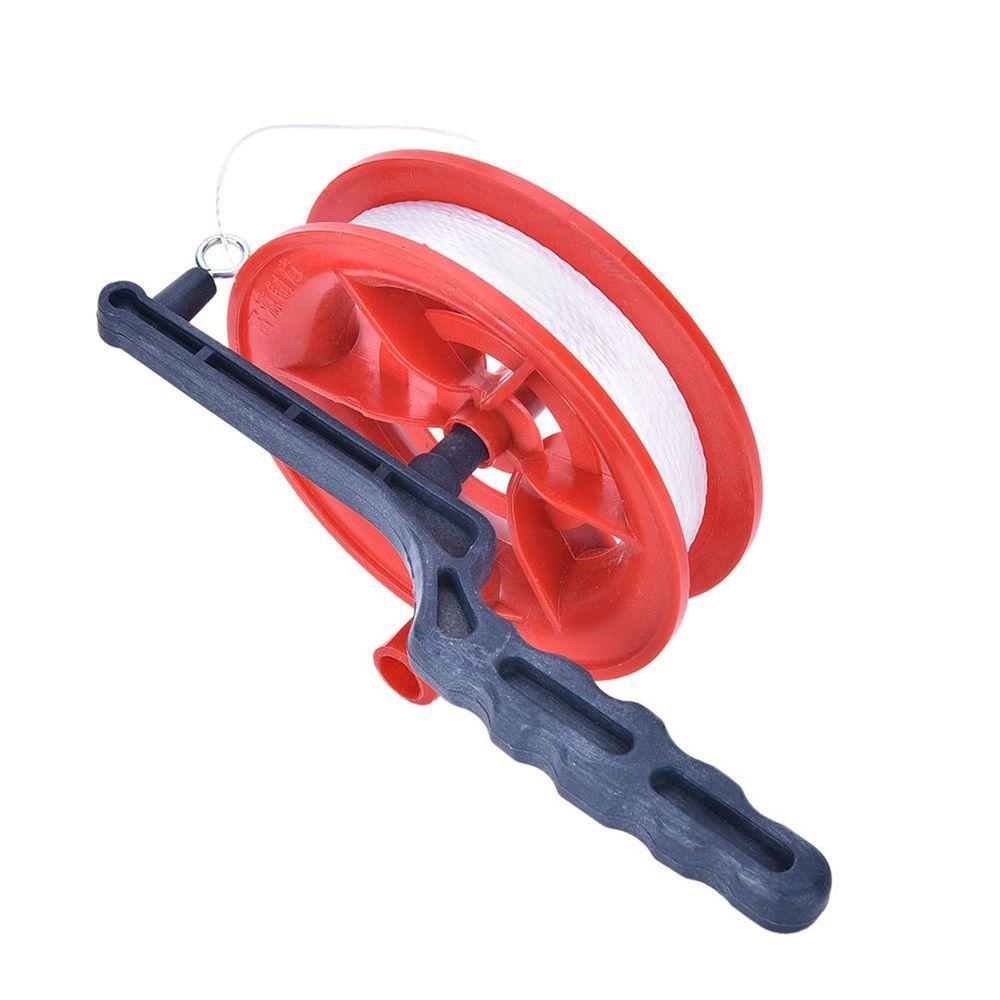 Outdoor Child Handle Red Line Tool Kite String Wheel 100M Winder
