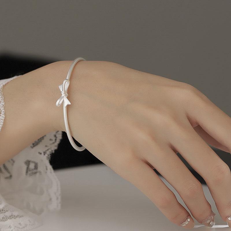 S999 Foot Silver Bracelet Women's Fresh and Fashionable Style Silver Bracelet Luxury Headpiece