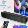 PC Soundbar Wired and Wireless Bluetooth Speaker USB Powered Soundbar for TV PC Laptop Gaming Home Theater Surround Audio System
