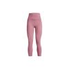 Solid Color Ultra High Waist Training Nine-Point Sports Pants Women Bottoms Pink 1382535-697