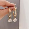 1 Pair Fashion Simulation Pearl Earrings Women Hoop Dangle Drop Earrings Elegant Jewelry Gift