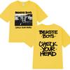 Hip Hop Groups Beastie Boys Check Your Head Album Print T Shirt Unisex Vintage Summer Short Sleeve T-shirts Men Women Cotton Top