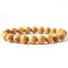 [GOLD STONE] Palo Santo Bracelet, 10mm, Peruvian Holywood, Wooden Prayer Beads, Fragrant Wood, Inner Diameter: Approx. 21cm