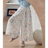 Color Bud Culottes Summer Pants Women's Thin High-waisted A-word Skirt Small Drape Casual Wide-leg Pants