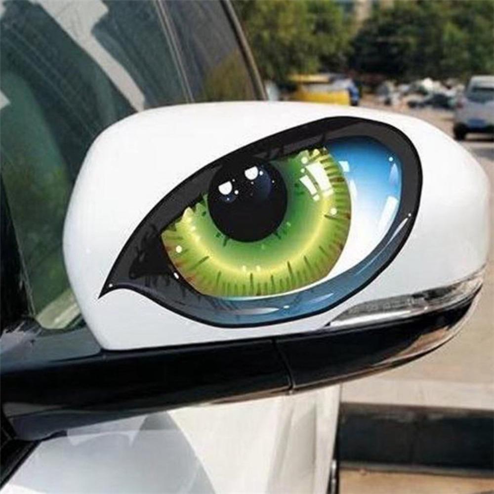 2 шт. Светоотражающие автомобильные наклейки 3D стерео стайлинг кузова автомобиля оконные наклейки заднее лобовое стекло