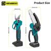 Newbeny Brushless 6 Inch Electric Saw+ 30mm Electric Pruning Shears Set Cordless Garden Woodworking Tools For Makita 18V Battery