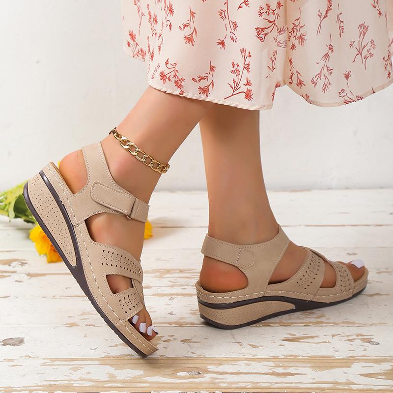 Women Sandals 2024 New Heels Sandals Wedge Heeled Sandals Summer Shoes For Women Platform Wedges Shoes Female