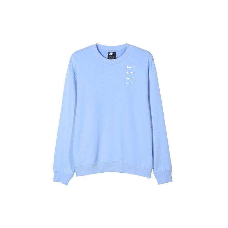 Nike Swoosh Gradient Pullover Crew Neck Sweatshirt Men Tops Light-Blue DA3193-431