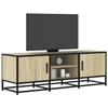 VidaXL TV Cabinet Sonoma Oak 120x35x41 Cm Engineered Wood and Metal, TV Stand, Hi-fi Cabinet, Entertainment Center, 848840