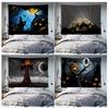Horror Printing Pattern Tapestry Halloween Series Home Decor Tapestry Wall Hanging Room Living Room Wall Decor Background Fabric
