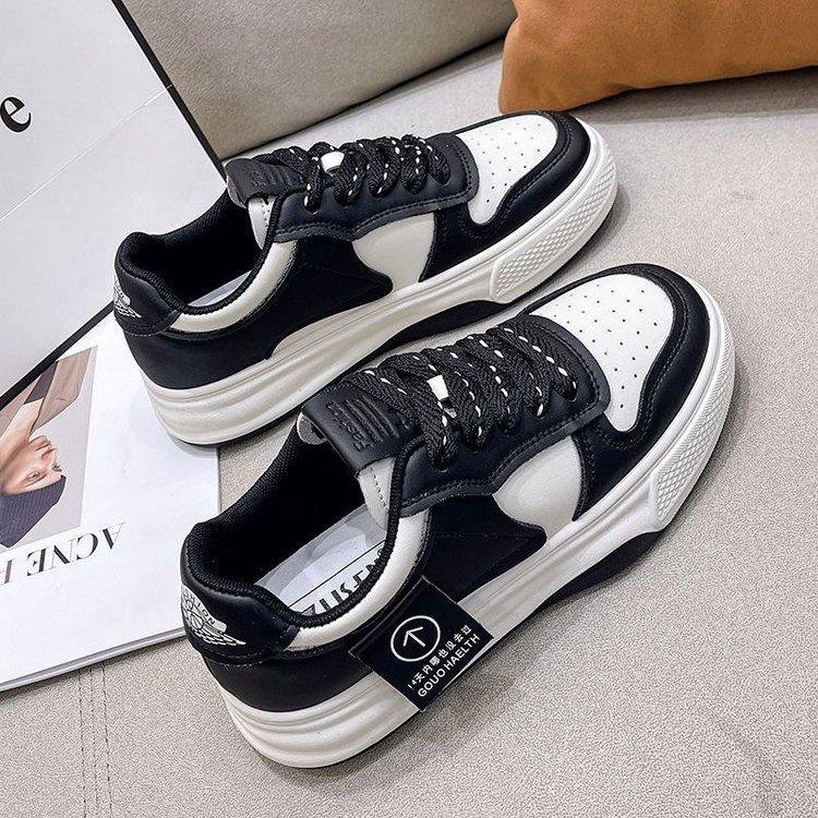 Women's Sneakers New Muffin Thick Bottom Color Matching Fashion Women's Shoes Casual Sports Shoes Shoes Woman 2024 Trend