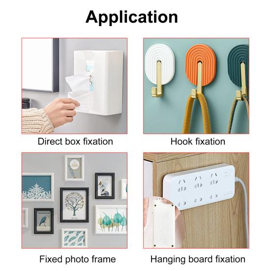 Hook And Loop Tape Picture Hanging Strips Picture Hanger Water-Resistant Adhesive Strips for Hanging Frame And Decorations