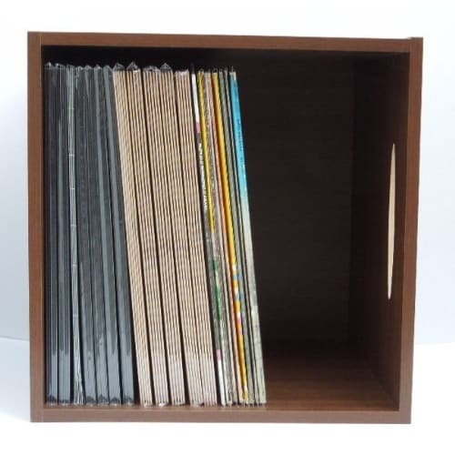 Record Rack 1 Square Type (WOOD (wood Grain) / Disk Union