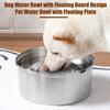 3L/1L Dog Water Bowl Stainless Steel Slow Feeder Spill Proof Large Capacity Pet Water Dispenser for Small Medium Large Pets
