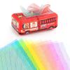 Baby Puzzle Early Education Cloth Book Toy Box Baby Ring Paper Cloth Book Simulation Train School Bus Can'T Be Torn And Drawn Tissue Box