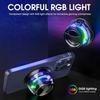 Portable Outdoor Bluetooth Speaker with RGB  Lights, Wireless Stereo Sound, Phone Holder for IPhone/Android, Mini Travel Speaker