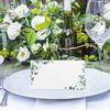50pcs Blank Table Name Place Cards Paper Message Setting Card Tented Name Card  Banquet Tables