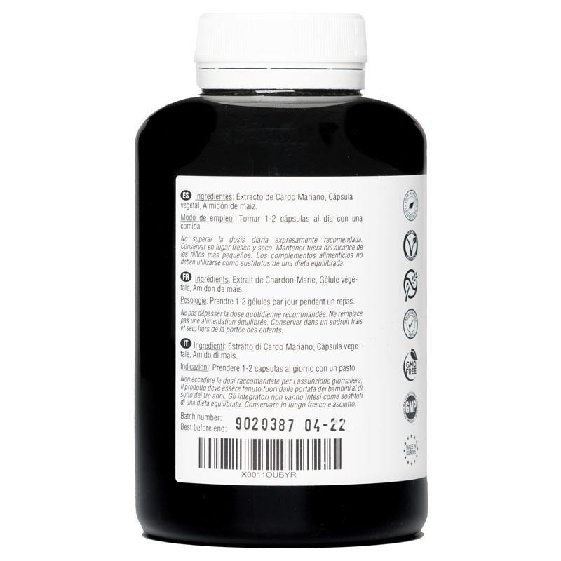 Расторопша пятнистая 1000 мг | 180 веганских капсул на 6 месяцев